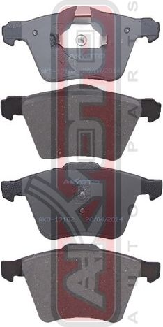 Тормозные колодки Akyoto Packing AKYOTO. Артикул AKD-17102