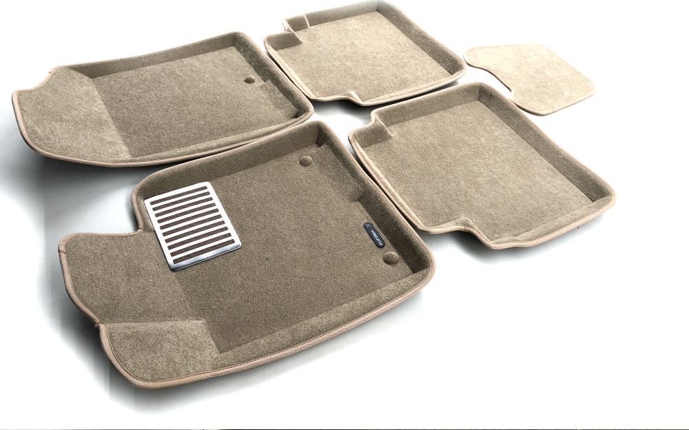 Коврики текстильные Euromat 3D Lux для салона Kia Optima IV 2016-2026 Бежевые. Артикул EM3D-002929T