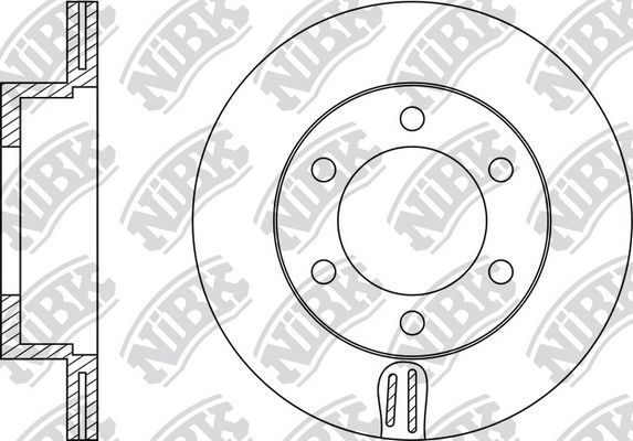 Тормозной диск NiBK передний для Toyota 4Runner III 1995-2002. Артикул RN1128