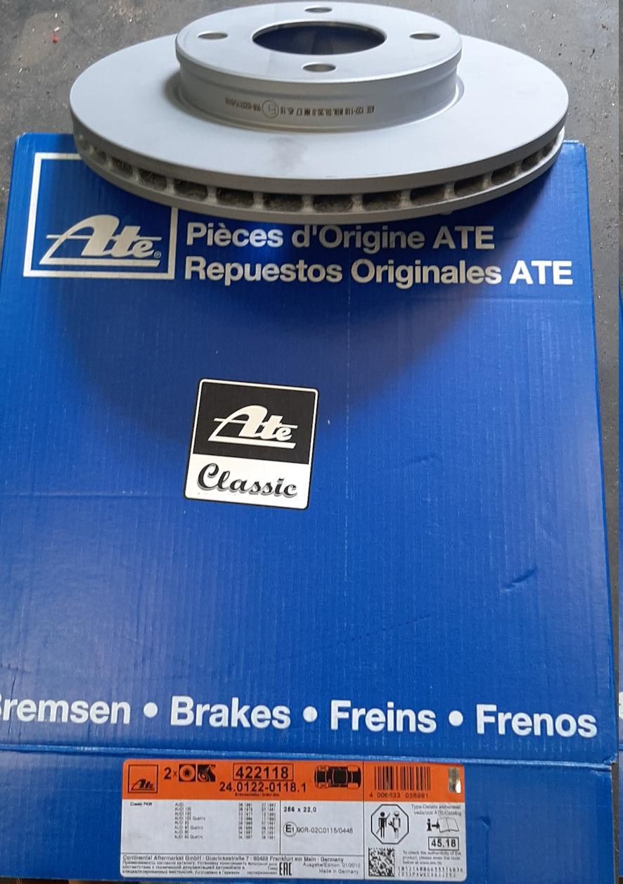 Тормозной диск ATE. Артикул 24.0122-0118.1