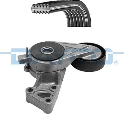 Приводной ремень поликлиновой с роликами (комплект) Dayco. Артикул KPV261