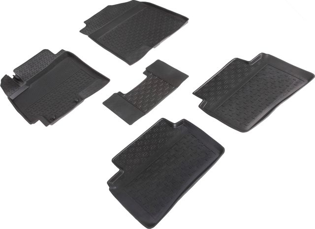 Коврики резиновые Seintex с высоким бортиком для салона Kia Rio IV 2017-2026. Артикул 88211