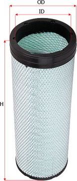 Воздушный фильтр Sakura. Артикул A-8580