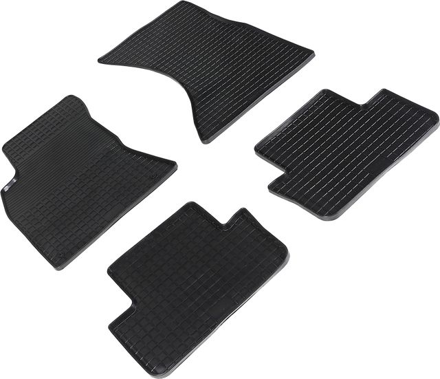 Коврики резиновые Seintex с узором сетка для салона Audi A4 B8 2007-2015. Артикул 00809