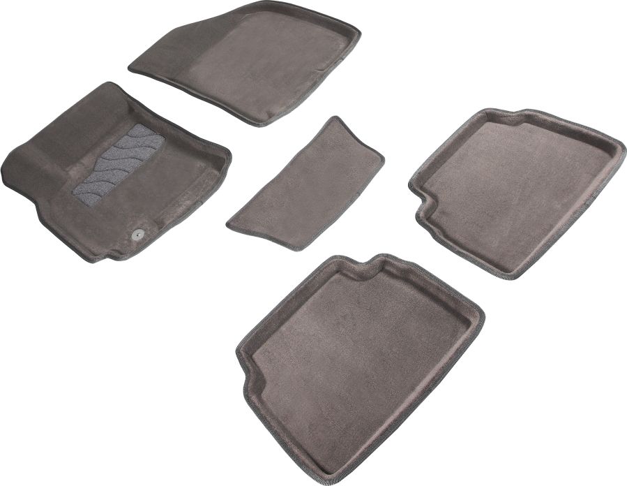 Коврики Seintex 3D ворсовые для салона Chevrolet Lacetti 2004-2013 СЕРЫЕ. Артикул 71712