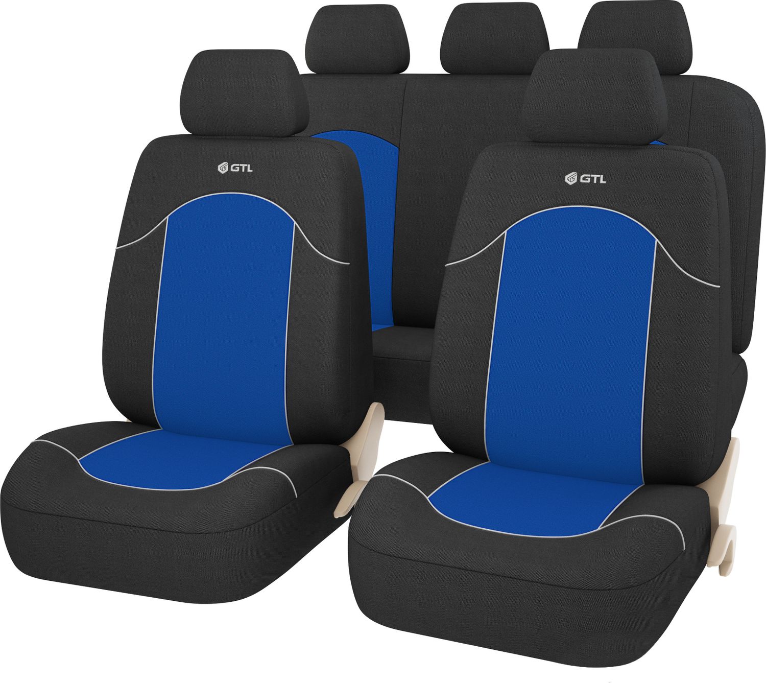 Чехлы универсальные PSV GTL Fast на сидения, цвет Синий. Артикул 127305