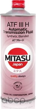 Жидкость п/синтетическая для АКПП MITASU ATF III H Synthetic Blended. 1л.Обеспе. Артикул MJ3211