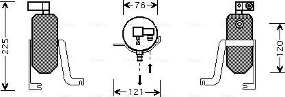 Осушитель кондиционера AVA (сталь). Артикул CND185