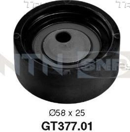 Натяжной ролик (натяжитель) ремня ГРМ NTN / SNR. Артикул GT377.01