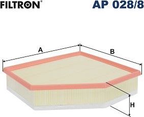 Воздушный фильтр Filtron для BMW 6 IV (G32) 2017-2026. Артикул AP 028/8