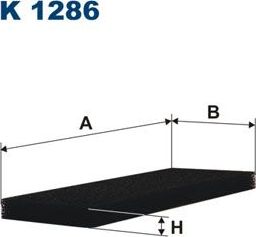 Салонный фильтр Filtron. Артикул K 1286