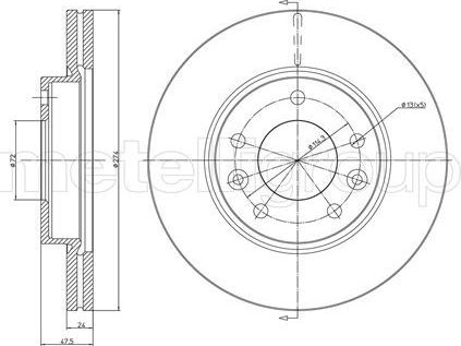 Тормозной диск Trusting. Артикул DF162
