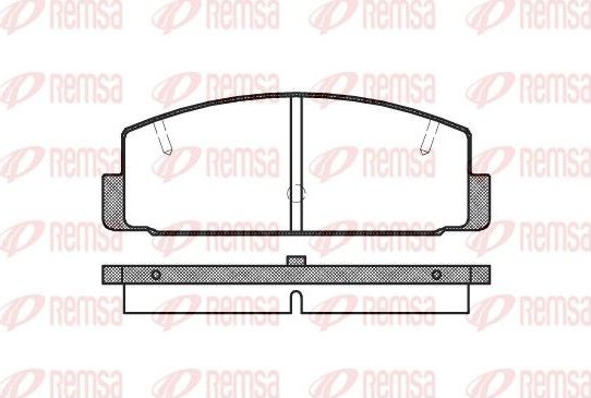 Тормозные колодки Remsa задние для FAW Besturn B50 I 2009-2016. Артикул 0179.20