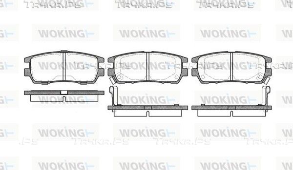Тормозные колодки Woking. Артикул P5053.02