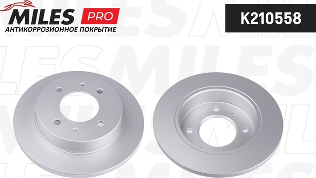 Тормозной диск Miles задний для Hyundai Coupe I (RD) 1996-2002. Артикул K210558