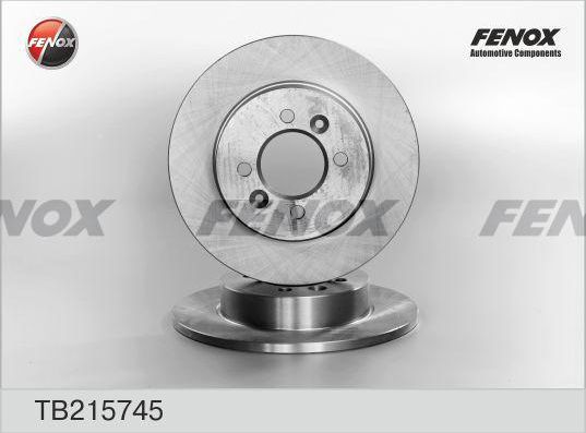 Тормозной диск Fenox задний для Renault Laguna I 1993-2001. Артикул TB215745