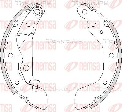 Тормозные колодки Remsa задние для Chevrolet Aveo II 2011-2015. Артикул 4208.00