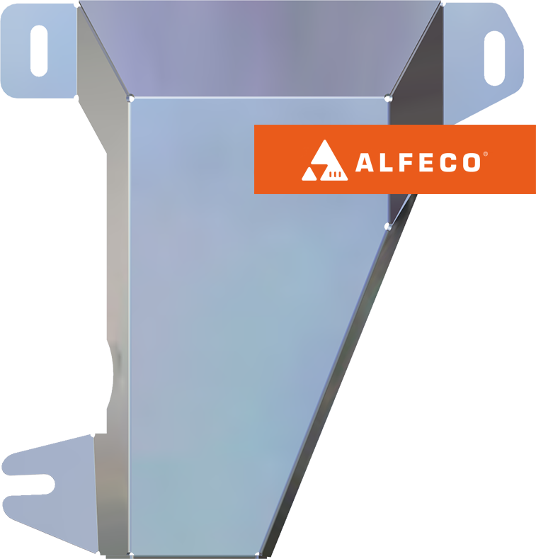 Защита алюминиевая Alfeco (4мм) для адсорбера Chery Tiggo 4 2017-2019. Артикул ALF.02.21AL4