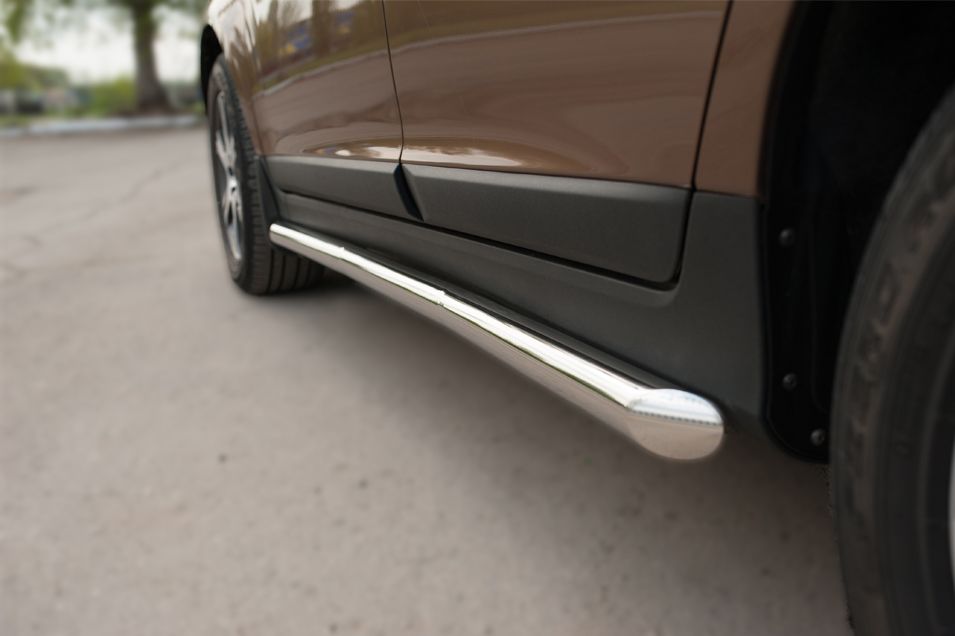 Защита порогов RusStal труба d63 (вариант 1) для Volvo XC 60 2008-2013. Артикул VXCT-0020781
