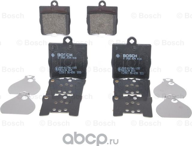 Колодки тормозные дисковые задн CHRYSLER  CROSSFIRE 3.2 03-07, CROSSFIRE Roadste (Bosch). Артикул 986494016