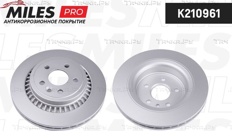 Тормозной диск Miles задний для Volvo XC60 I 2008-2017. Артикул K210961