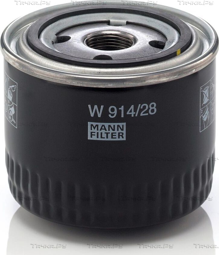 Масляный фильтр Mann-Filter для УАЗ Patriot I 2006-2026. Артикул W 914/28