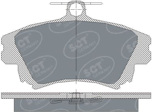 Тормозные колодки SCT-Germany. Артикул SP 240 PR
