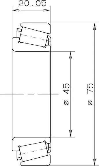 Подшипник КПП шариковый однорядный (NTN/SNR). Артикул 32009.v.c12.ua