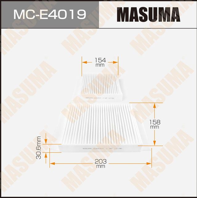 Салонный фильтр Masuma. Артикул MC-E4019