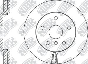 Тормозной диск NiBK передний для Infiniti QX50 I 2013-2017. Артикул RN1427