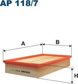 Воздушный фильтр Filtron. Артикул AP 118/7