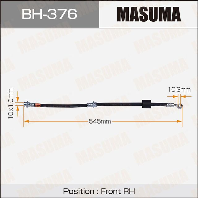 Тормозной шланг Masuma. Артикул BH-376