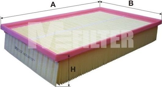 Воздушный фильтр MFilter для Volvo S80 I 1999-2006. Артикул K 435