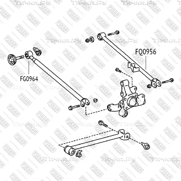 Рычаг TOYOTA HIGHLANDER 07-/VENZA 08-зад.подв. (Fixar) Fixar. Артикул FQ0956