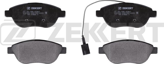 Тормозные колодки Zekkert передние для Fiat Doblo II 2010-2026. Артикул BS-1389