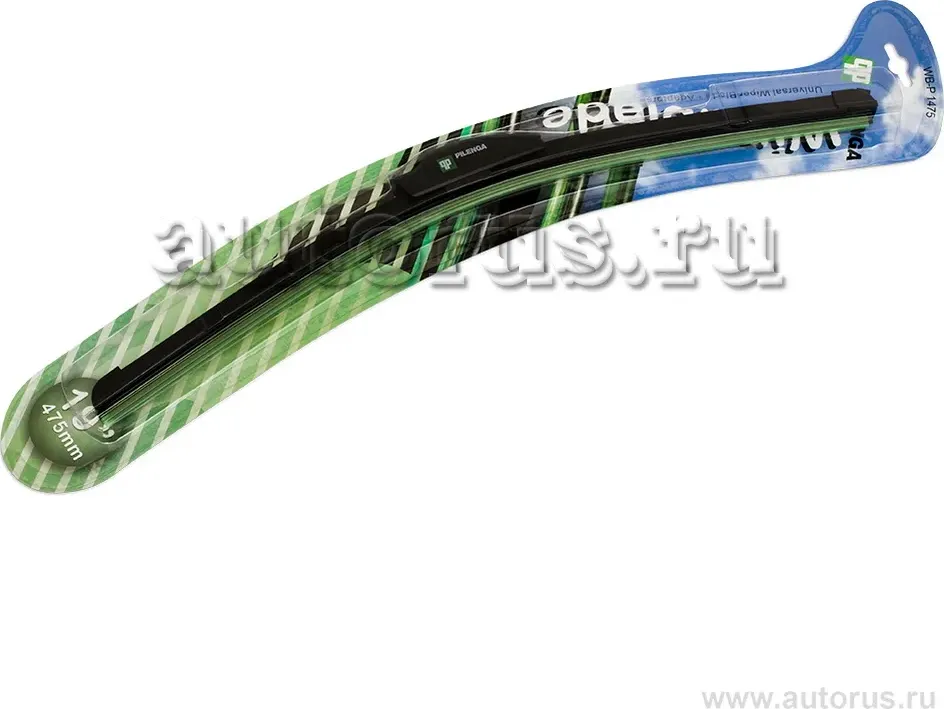 PILENGA Щетка стеклоочистителя бескаркасная 475mm  Универсальные Крючок Pilenga. Артикул wb-p1475