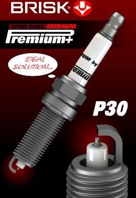 Свеча зажигания Brisk P30 Iridium Premium+ для Nissan X-Trail T32 2015-2026. Артикул 1974
