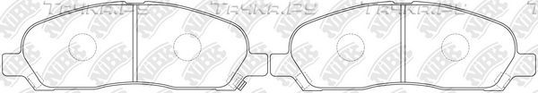 Тормозные колодки NiBK передние для Mitsubishi Space Runner II 1999-2003. Артикул PN3419
