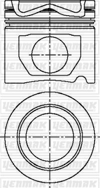 Поршень Yenmak. Артикул 31-04710-000