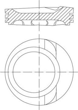 Поршень Mahle для Mercedes-Benz V-Класс I (W638) 1997-2003. Артикул 030 68 01