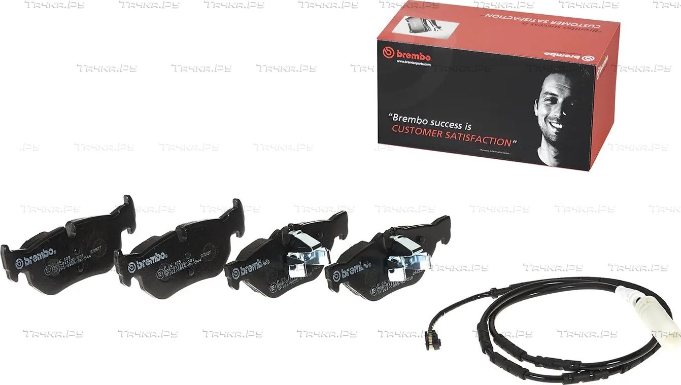 Тормозные колодки Brembo PRIME LINE задние для BMW 1 I (E81/E82/E87/E88) 2006-2011. Артикул P 06 105
