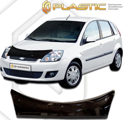 Дефлекторы СА Пластик для капота (Classic черный) Ford Fiesta V 2002-2008. Артикул 2010060100976