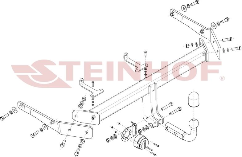 Фаркоп Steinhof для Volkswagen ID.4 E21 2020-2026. Артикул V-085