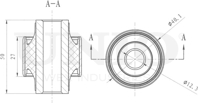 Сайлентблок амортизатора (Unio). Артикул RMP-20272