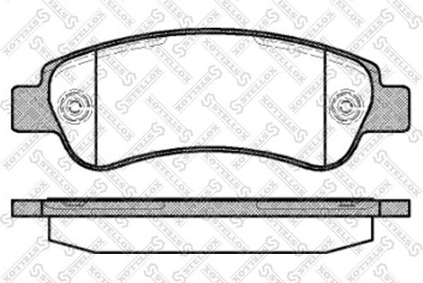 Тормозные колодки Stellox. Артикул 001 090B-SX