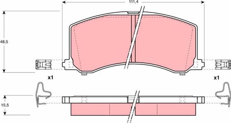 Тормозные колодки TRW. Артикул GDB3091