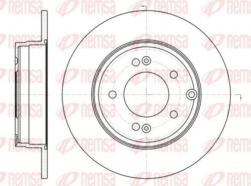 Тормозной диск Remsa. Артикул 6989.00