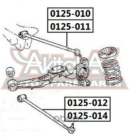 Поперечный рычаг задней подвески Asva. Артикул 0125-011