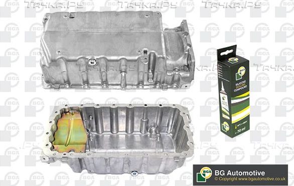 Масляный поддон картера двигателя BGA для Volvo V70 III 2007-2015. Артикул SP2312
