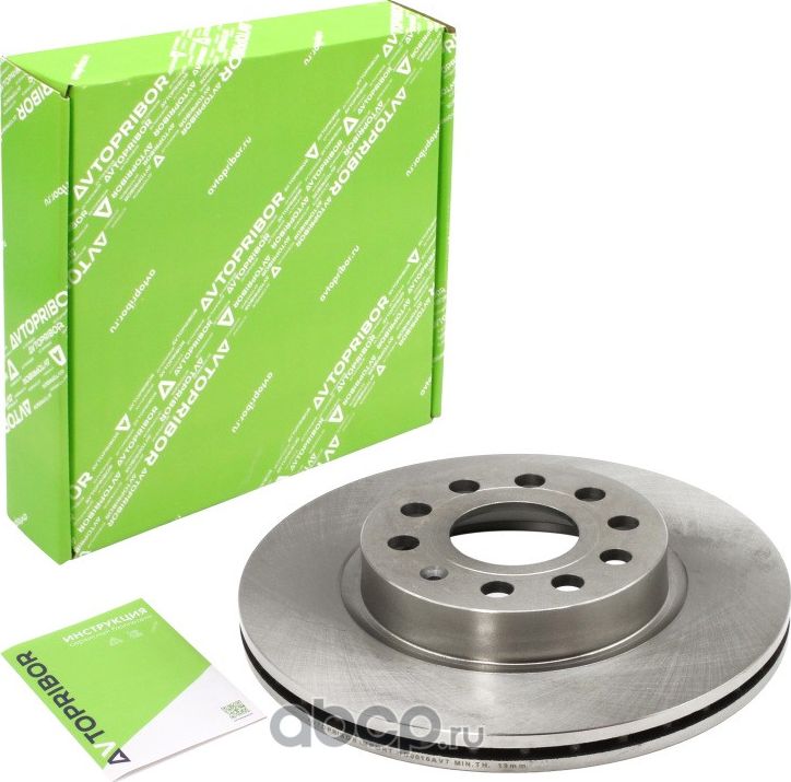 Диск тормозной Skoda Octavia (04-) / VW Golf V (03-) передний (Автоприбор). Артикул BD016AVT